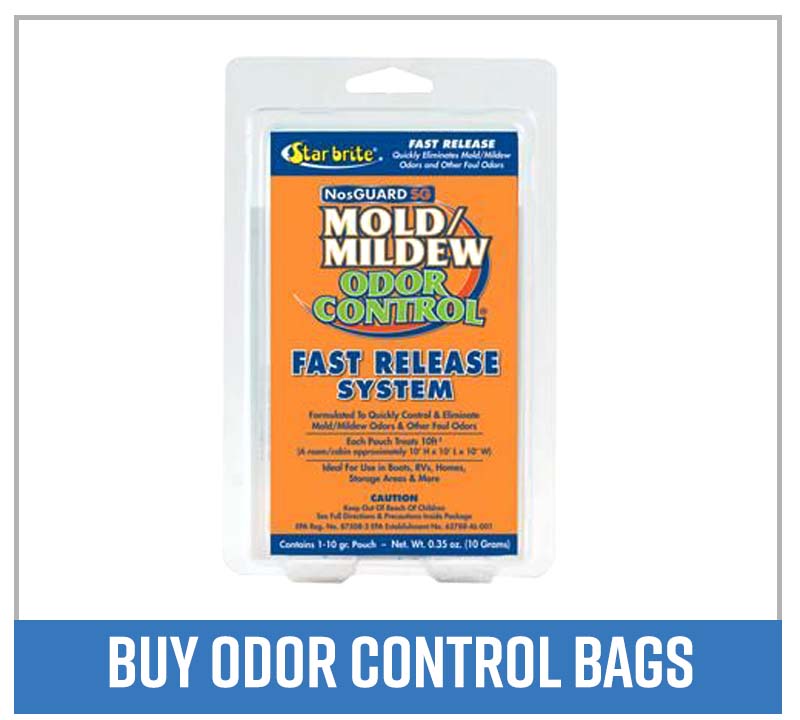 Bouy boat mold/mildew odor control bags