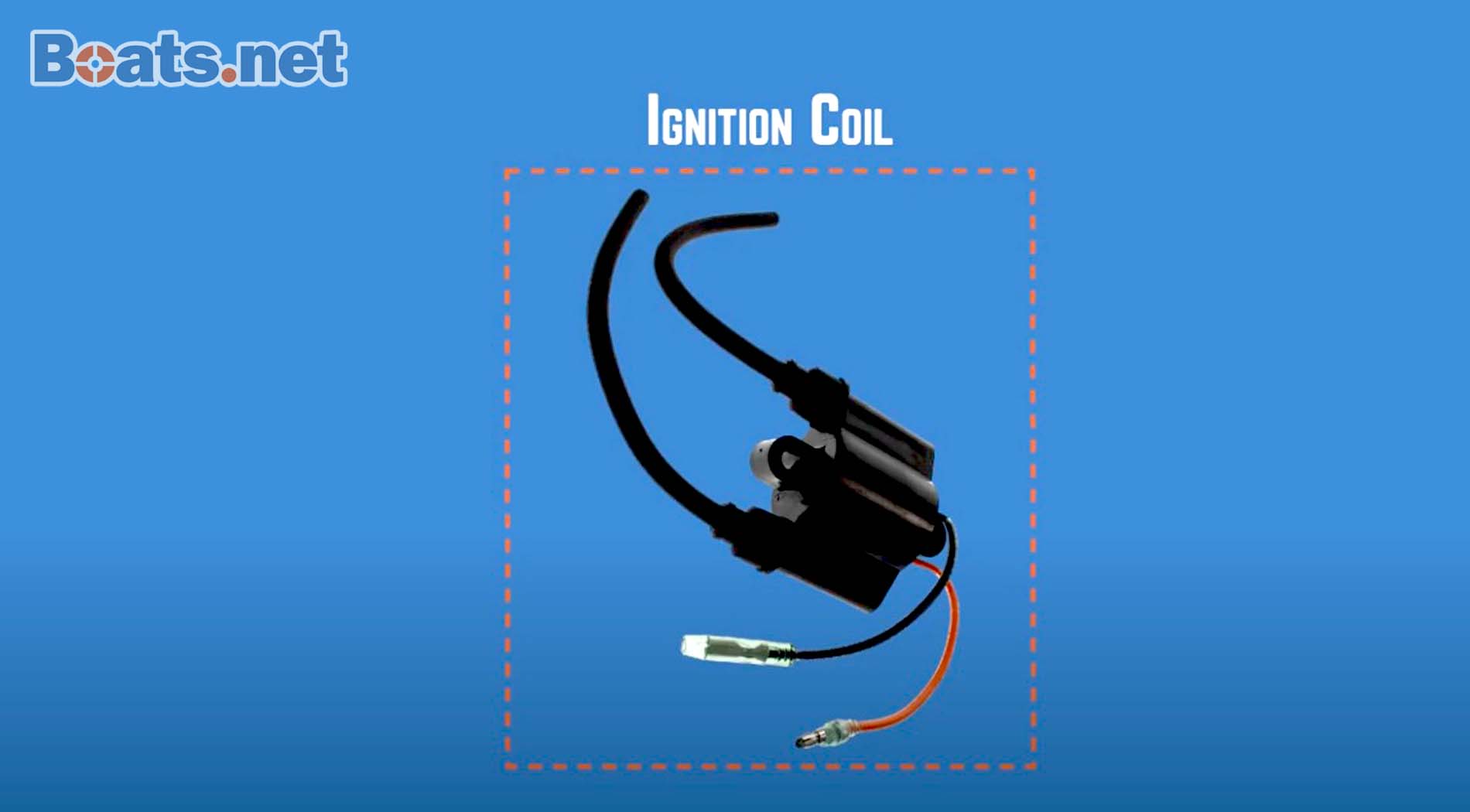 Outboard ignition system ignition coil