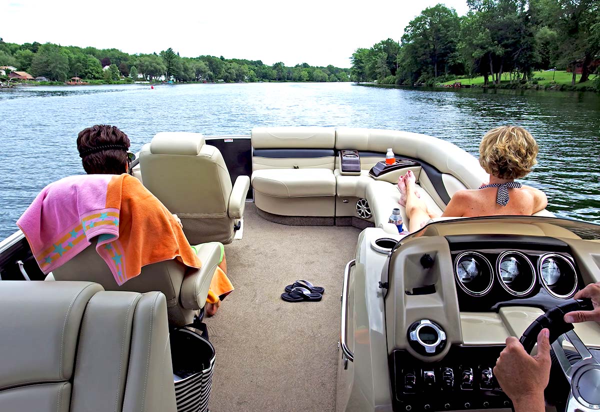Pontoon boat accessories for fun