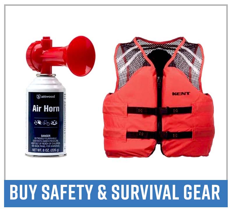 Buy boat safety and survival equipment