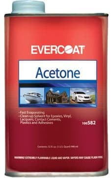 Evercoat marine acetone solvent