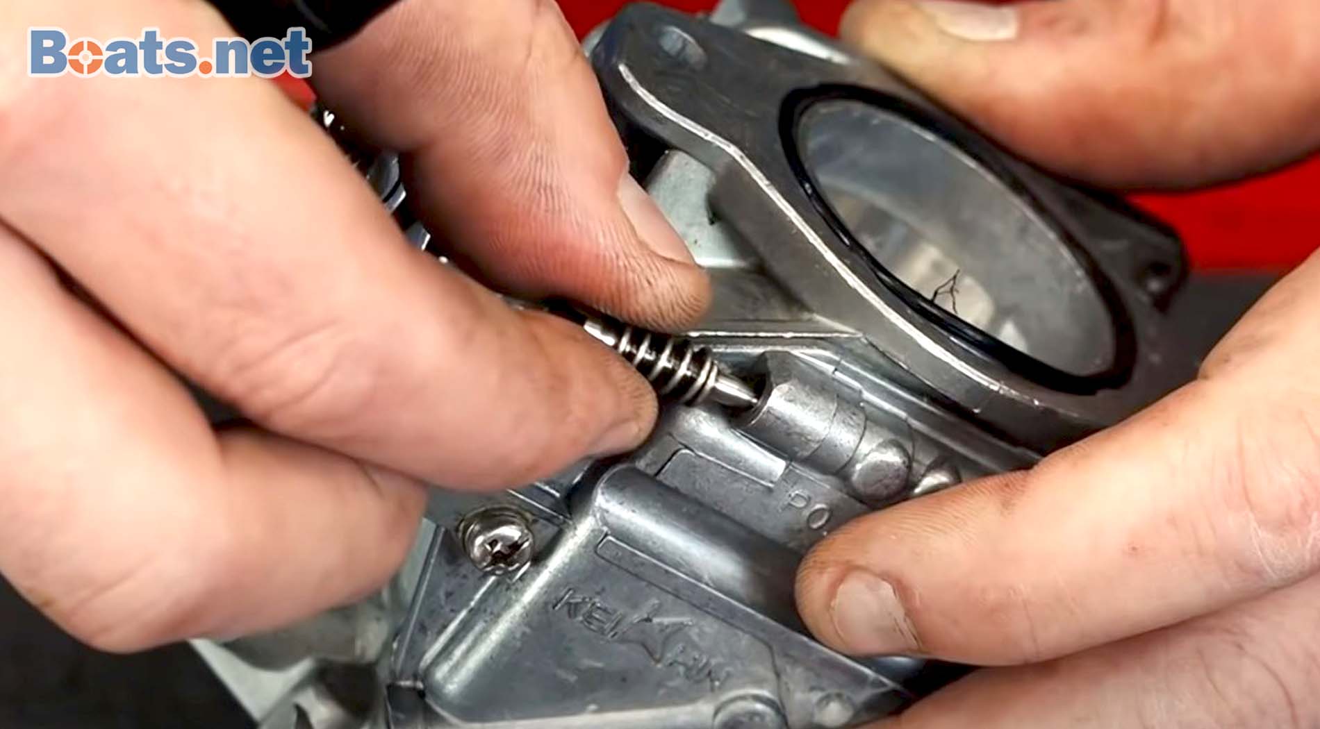 Yamaha outboard carburetor cleaning pilot screw