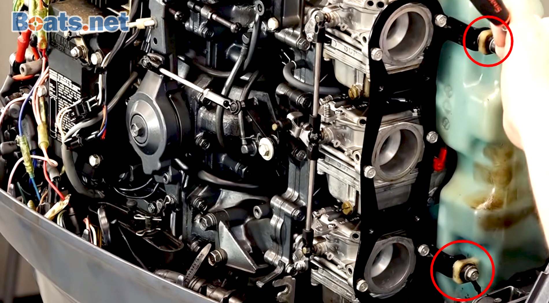 Yamaha B90TLRX carburetor clean and rebuild